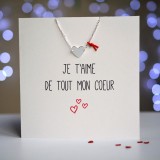 Carte Bijou - Bracelet Coeur