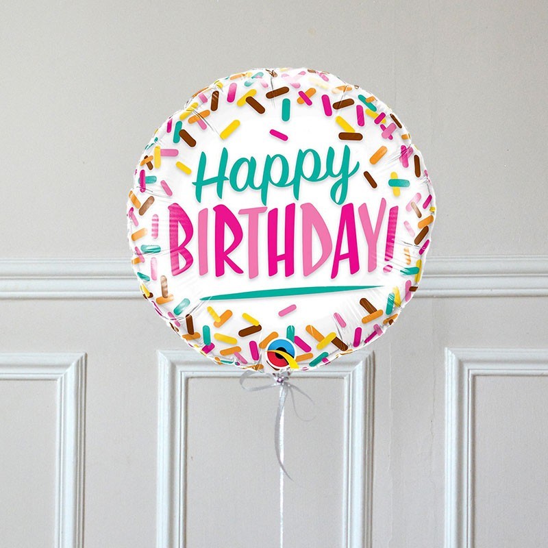 Ballon Cadeau Happy Birthday Sprinkles Livraison Ballon En Helium