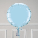 Ballon Cadeau Rond Bleu Pastel - GP - ThePopCase