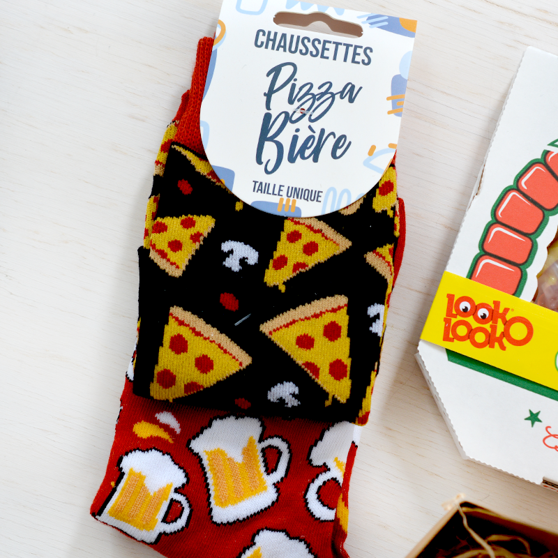 Box Surprise - Pizza Biere - Chaussettes