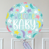 Ballon Cadeau - Welcome Baby Etoiles