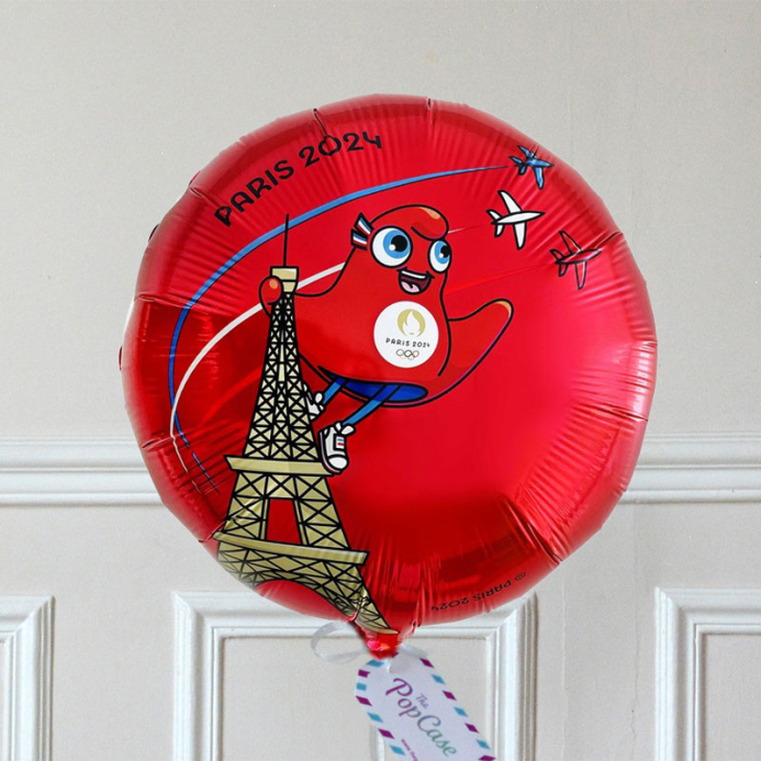 Ballon Cadeau - Mascotte Paris 2024 Rouge