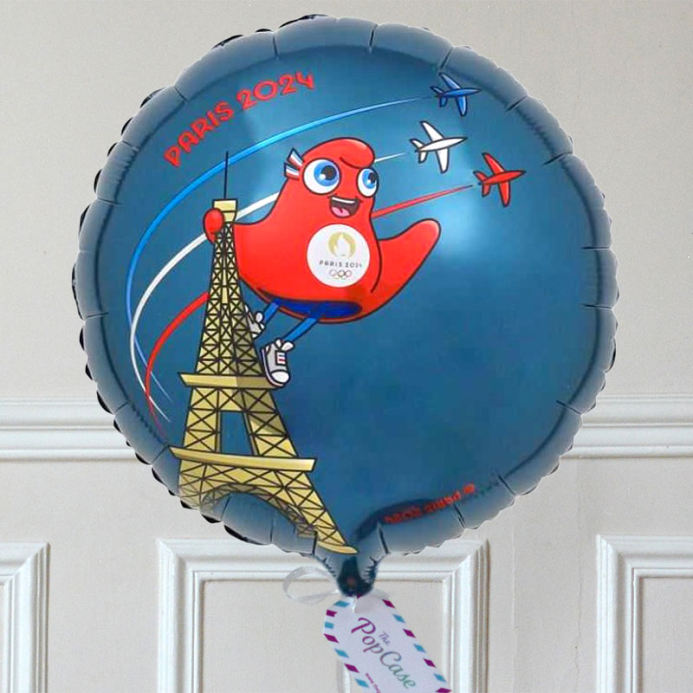 Ballon Cadeau - Mascotte Paris 2024 Bleu