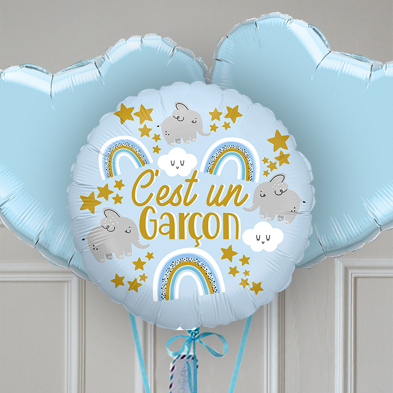 Bouquet Ballon - Gender reveal garçon