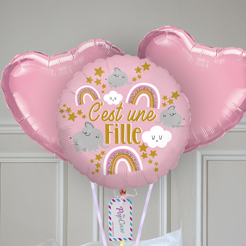 Bouquet Ballon - Gender reveal fille