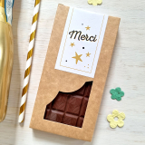 Cadeau MERCI - Tablette de chocolat merci