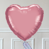 Ballon Cadeau Coeur chrome mauve - GP