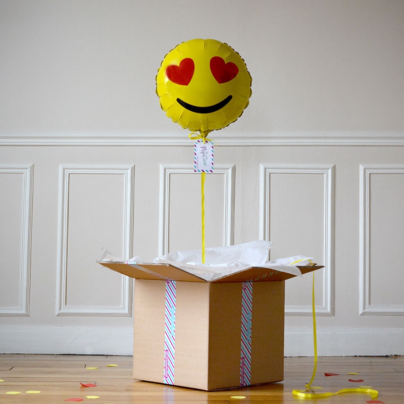 Ballon Cadeau - Emoji Love