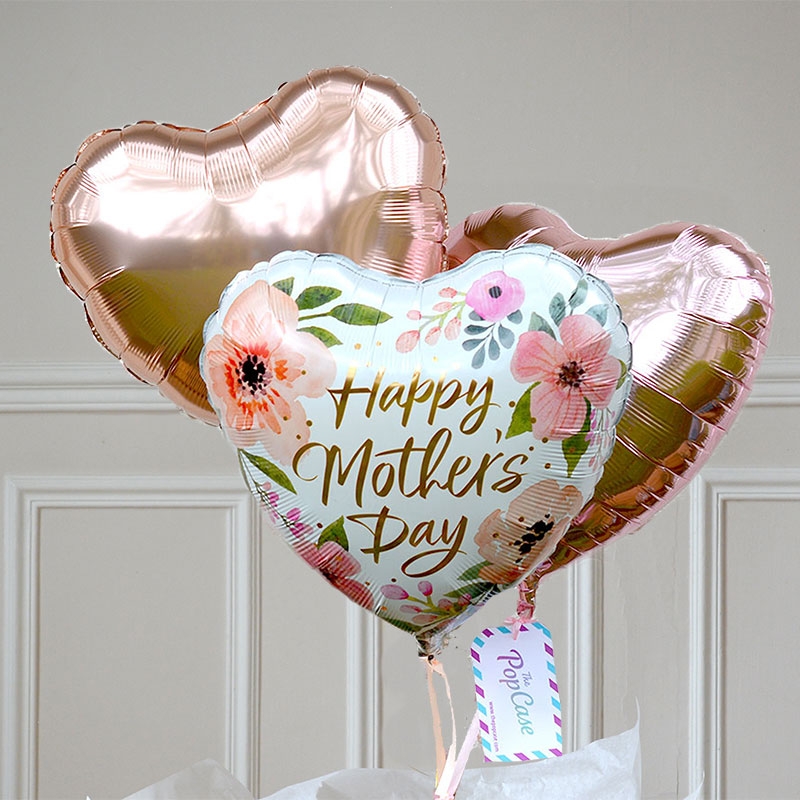 Bouquet de Ballon Coeur Rose - Livraison de ballons gonflé à l'hélium