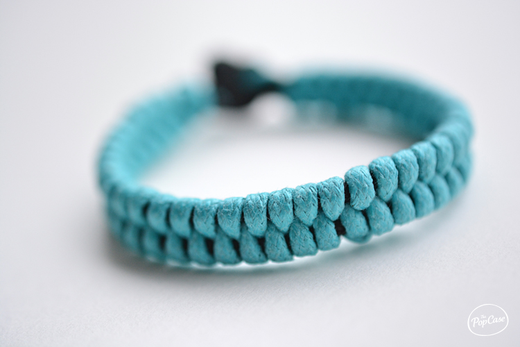 Bracelet Armel pour enfant en cordage tressé bleu - Retour de plage